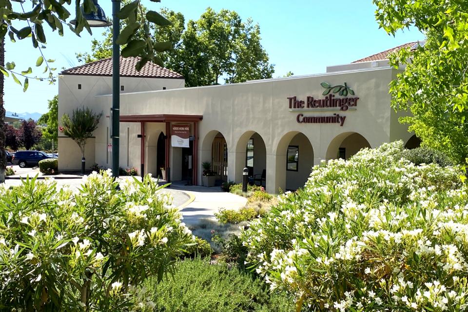 Located in Danville, CA, The Reutlinger is a premiere senior living community offering varying levels of living options - front exterior